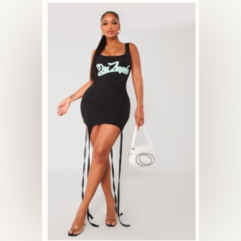 PLT Sleeveless Dress with Graphic Los Angelos